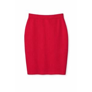 St. John Collection VTG Red Knit Pencil Skirt · Size 6· Iconic Refined US Luxury